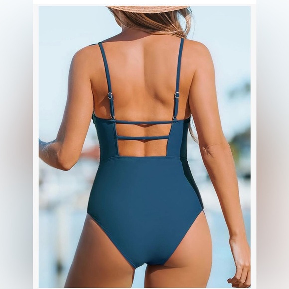 COPY - NWT large one piece dark teal swimsuit - Picture 2 of 7